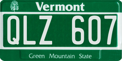 VT license plate QLZ607