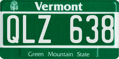 VT license plate QLZ638
