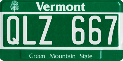 VT license plate QLZ667