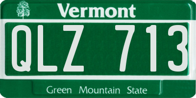 VT license plate QLZ713