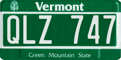 VT license plate QLZ747