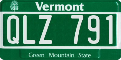 VT license plate QLZ791
