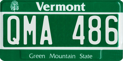 VT license plate QMA486