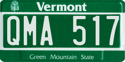 VT license plate QMA517