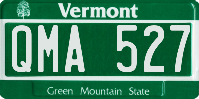 VT license plate QMA527