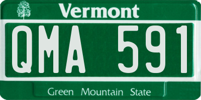VT license plate QMA591