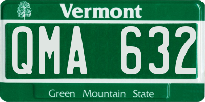 VT license plate QMA632