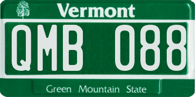 VT license plate QMB088