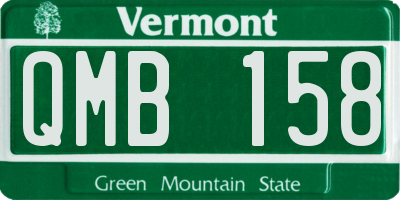 VT license plate QMB158