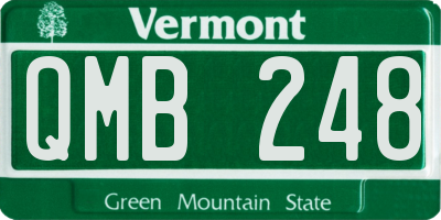VT license plate QMB248