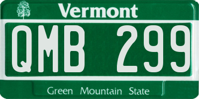 VT license plate QMB299