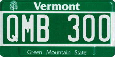 VT license plate QMB300