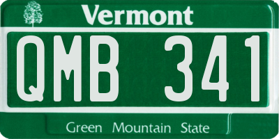 VT license plate QMB341