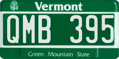 VT license plate QMB395