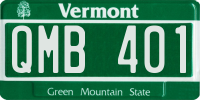 VT license plate QMB401