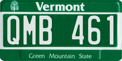 VT license plate QMB461