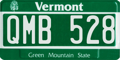 VT license plate QMB528