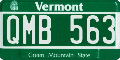 VT license plate QMB563