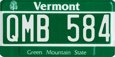 VT license plate QMB584