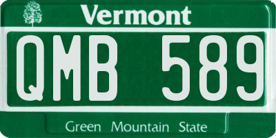 VT license plate QMB589