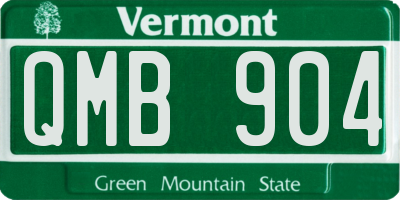 VT license plate QMB904