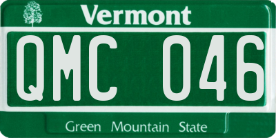 VT license plate QMC046