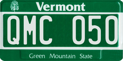 VT license plate QMC050