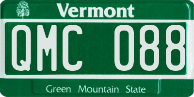 VT license plate QMC088
