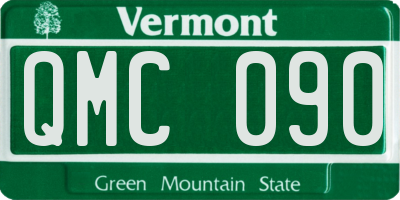 VT license plate QMC090