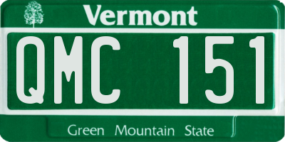 VT license plate QMC151