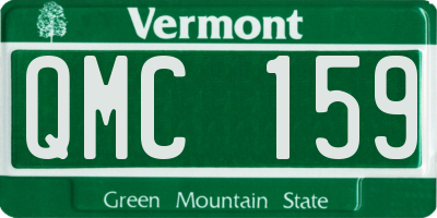 VT license plate QMC159