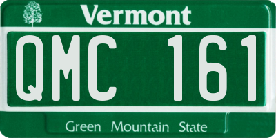 VT license plate QMC161