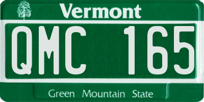 VT license plate QMC165