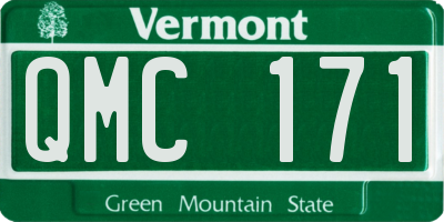 VT license plate QMC171