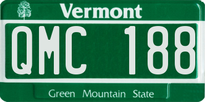 VT license plate QMC188