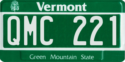 VT license plate QMC221