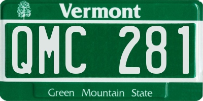 VT license plate QMC281