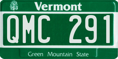 VT license plate QMC291