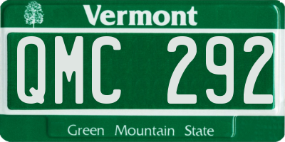 VT license plate QMC292
