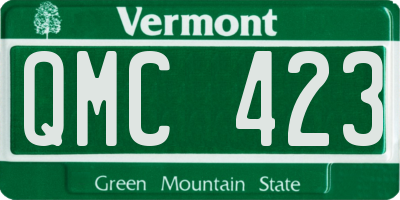 VT license plate QMC423