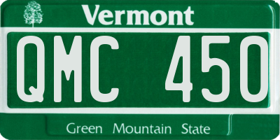 VT license plate QMC450
