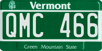 VT license plate QMC466