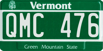 VT license plate QMC476