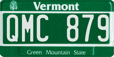 VT license plate QMC879