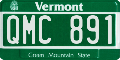 VT license plate QMC891