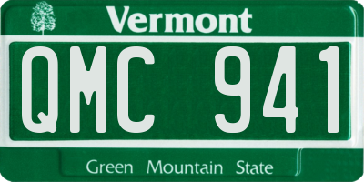 VT license plate QMC941