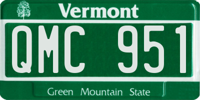 VT license plate QMC951