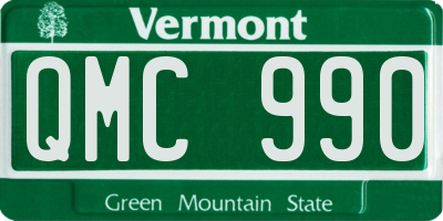 VT license plate QMC990