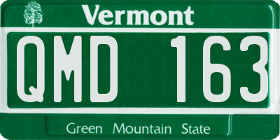 VT license plate QMD163