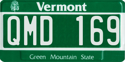 VT license plate QMD169